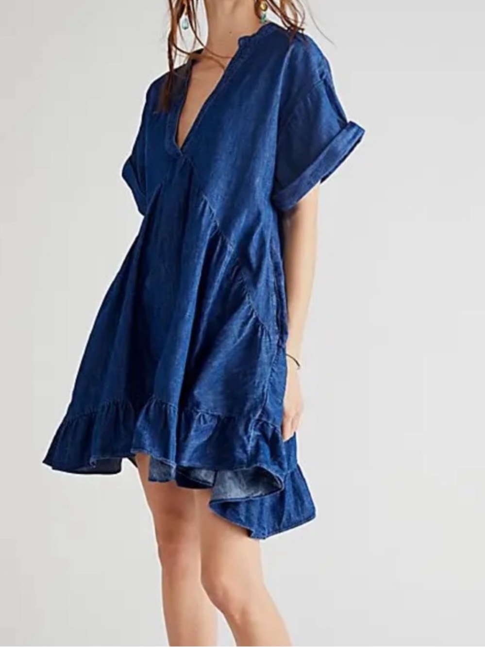 FREE PEOPLE Agnes Denim Dress, NWOT, size M